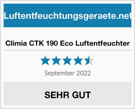  Climia CTK 190 Eco Luftentfeuchter Test